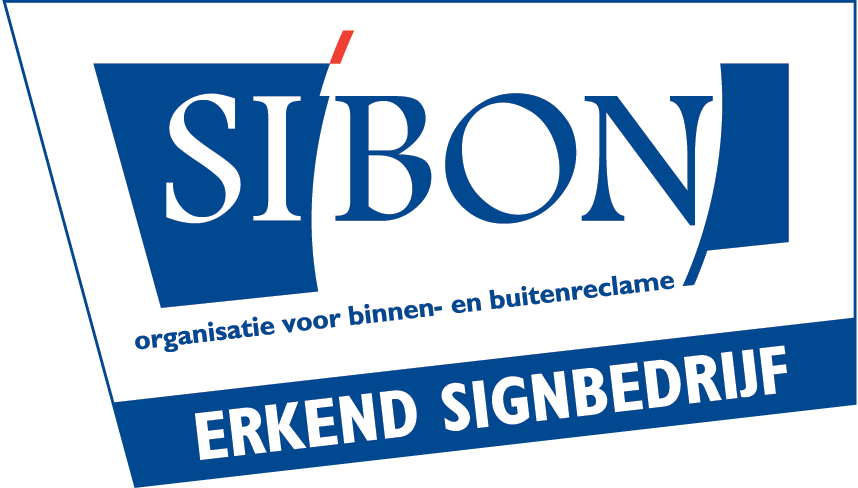 Erkend signbedrijf aangesloten bij Sibon